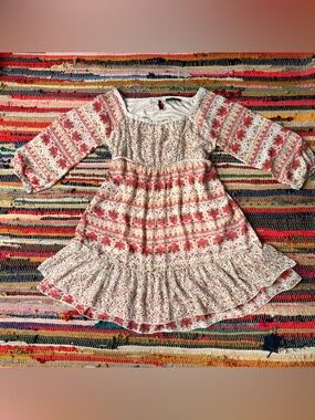 Win Heart Y2K Japanese Gal Fashion Floral Ruffle Tiered Dress